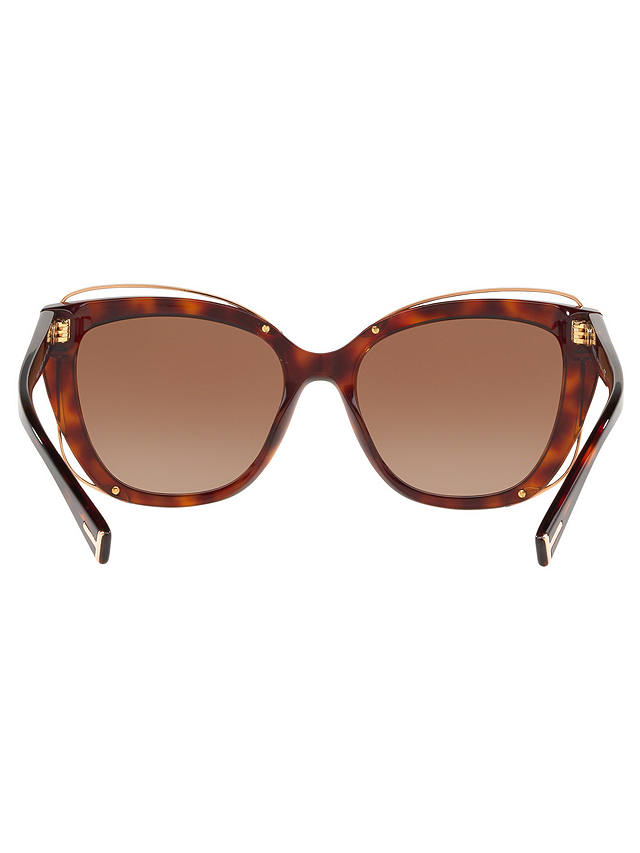 Tiffany & Co TF4148 Women's Cat's Eye Sunglasses, Tortoise/Brown Gradient