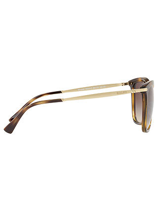 Ralph RA5245 Women's Cat's Eye Sunglasses, Tortoise/Brown Gradient