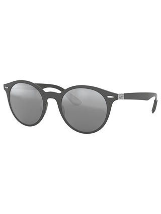 Ray-Ban RB4296 Unisex Oval Sunglasses, Grey/Mirror Grey