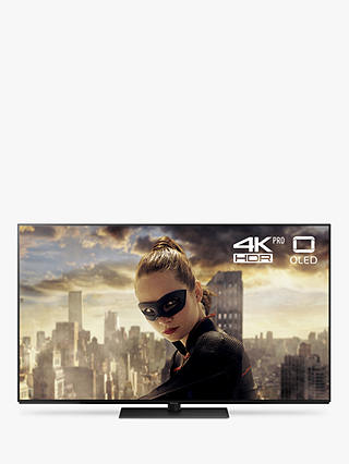 Panasonic TX-55FZ802B OLED HDR 4K Ultra HD Smart TV, 55" with Freeview Play/Freesat HD, Ultra HD Premium Certified, Black