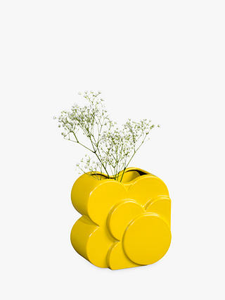 Orla Kiely Layered Vase, Yellow, H20cm