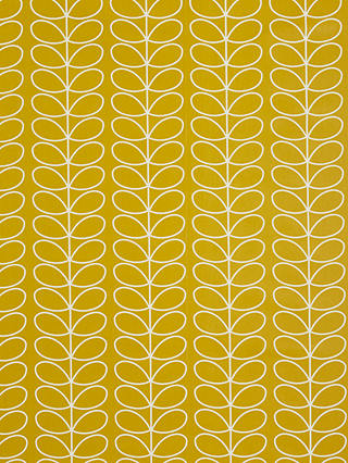 Orla Kiely Linear Stem PVC Tablecloth Fabric, Dandelion