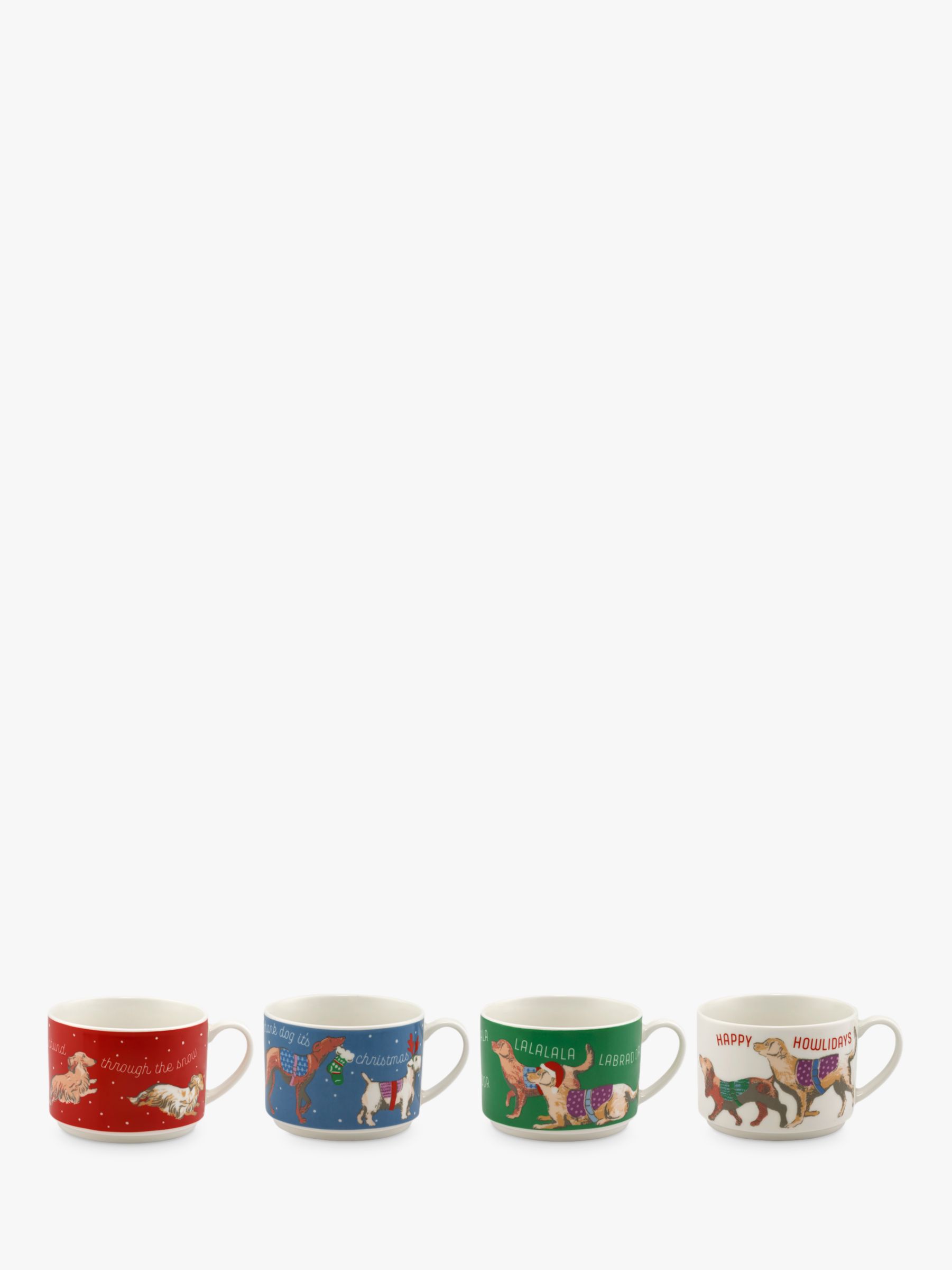 Cath Kidston Christmas Dogs Stackable 