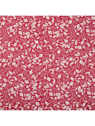 John Lewis & Partners Woodland PVC Tablecloth Fabric, Red