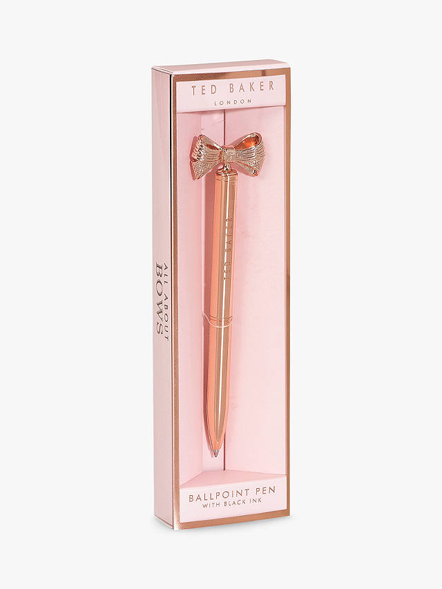 TED BAKER GOLD STRAIGHT TO THE POINT BALLPOINT PEN NEW GIFT BOXED rrp £47 