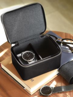 Stackers Double Watch Box, Black