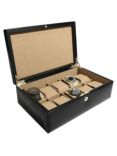 Dulwich Designs Windsor Leather 10 Piece Watch Box