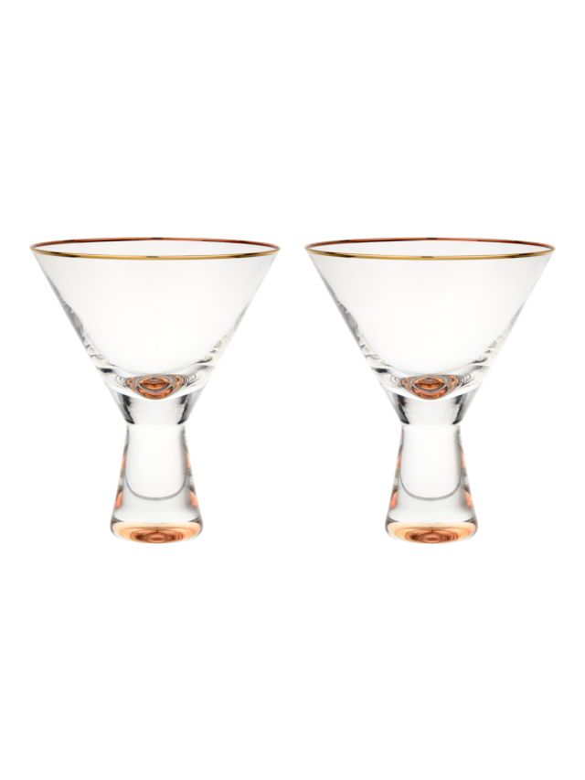 Raye Stemless Martini Glasses (Set of 2)