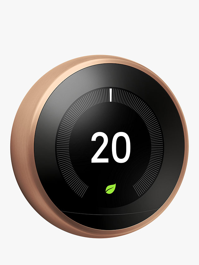 Google Nest Learning Thermostat, 3rd Generation, Copper