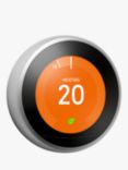 Google Nest Learning Thermostat, 3rd Generation, Stainless Steel