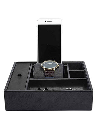 Stackers Large Technology and Watch Box, Black
