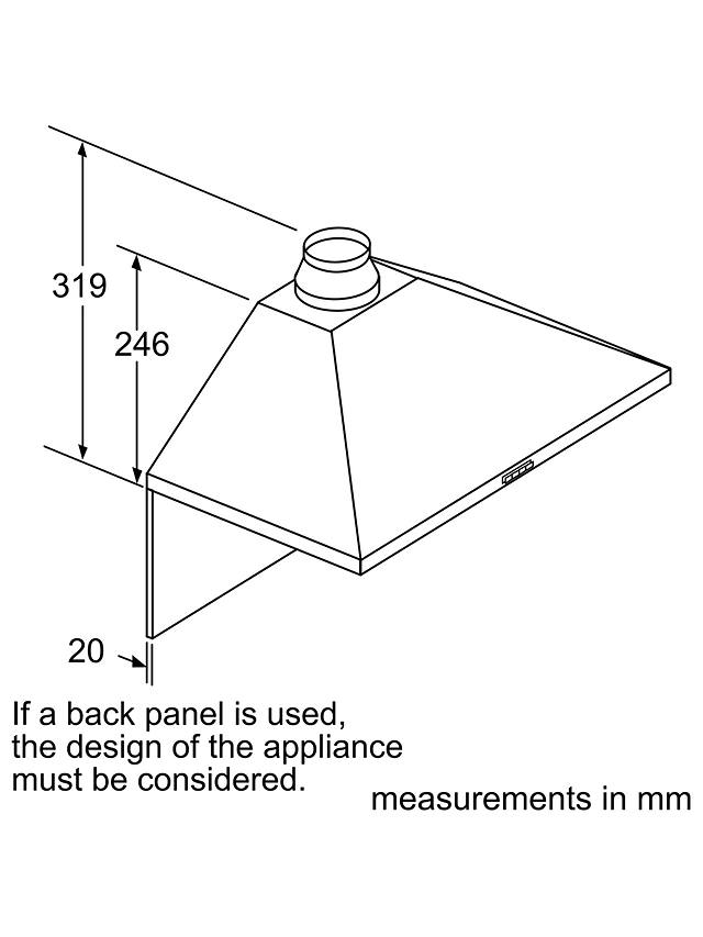 Buy Bosch Serie 2 DWP64BC50B 60cm Pyramid Chimney Cooker Hood, Stainless Steel Online at johnlewis.com