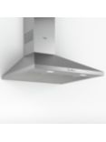 Bosch Series 2 DWP74BC50B 75cm Pyramid Chimney Cooker Hood, D Energy Rating, Stainless Steel