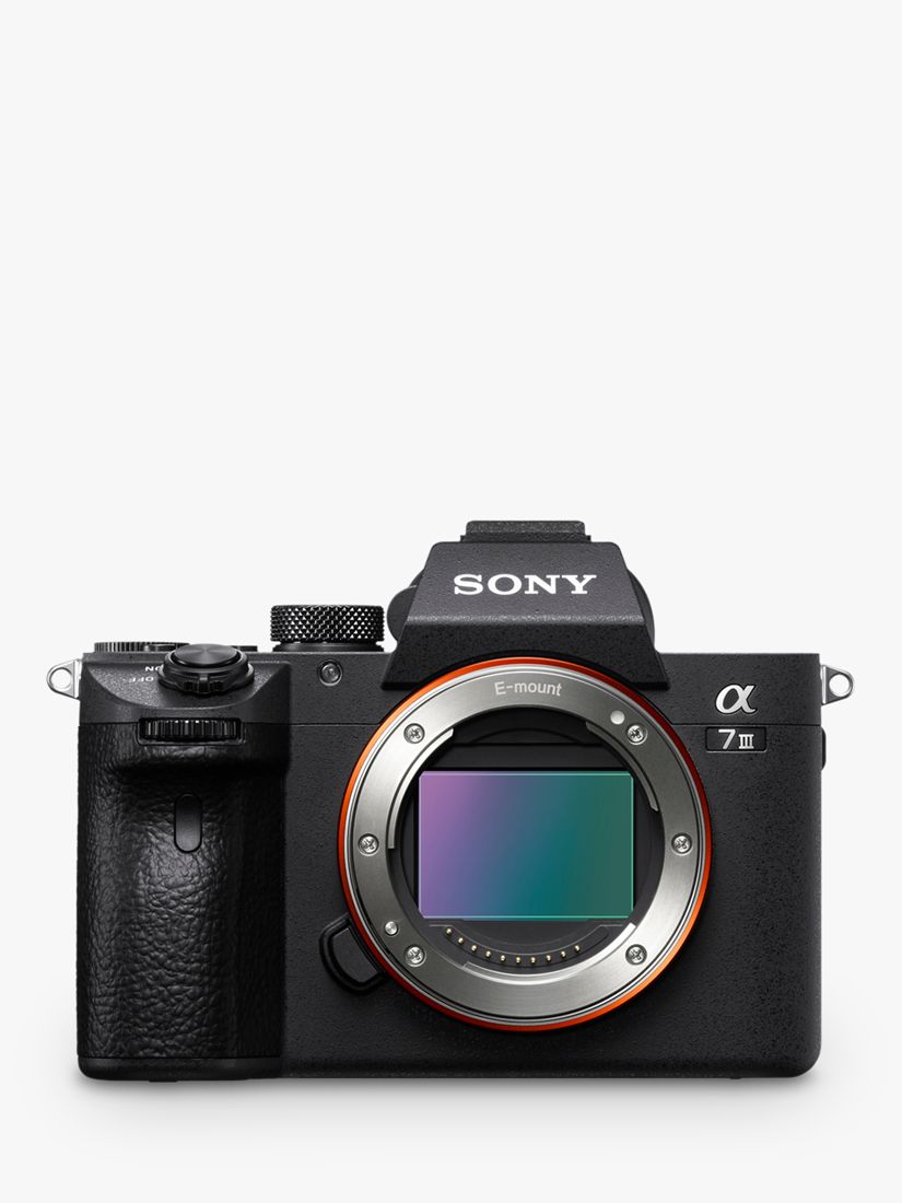 Sony a7 III (Alpha ILCE-7M3) Compact System Camera, 4K Ultra HD, 24.2MP, Wi-Fi, Bluetooth, NFC, OLED EVF, 5-Axis Image Stabiliser & Tiltable 3 LCD Screen, Body Only, Black
