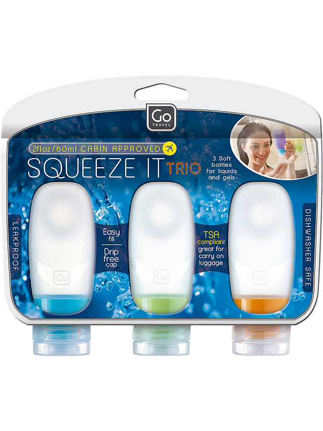 Go Travel Squeeze It Cabin Approved Soft Bottles