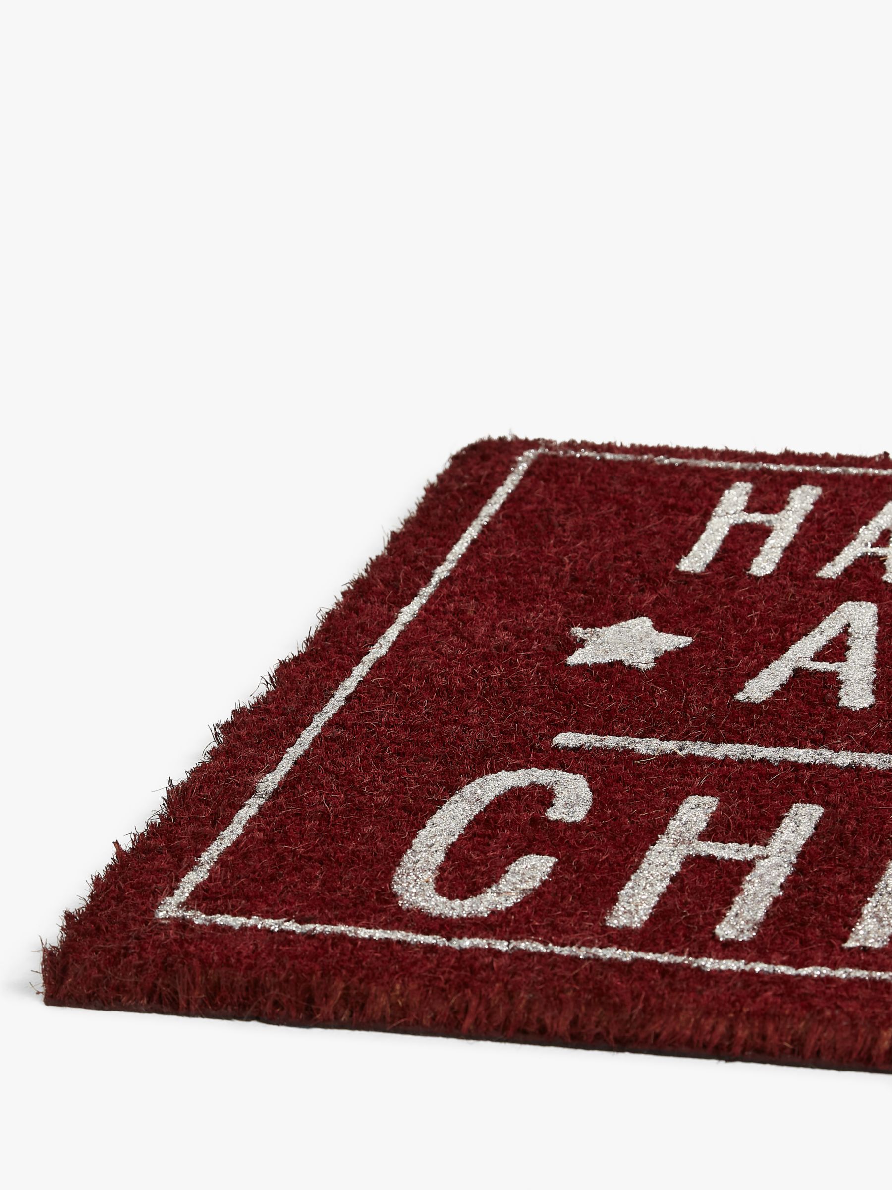 John Lewis Partners Glitter Christmas Door Mat At John Lewis