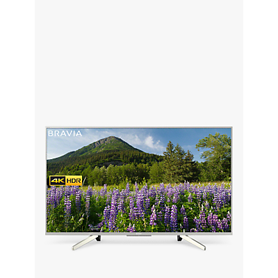 Sony Bravia KD49XF7073 LED HDR 4K Ultra HD Smart TV, 49 with Freeview Play & Cable Management, Silver