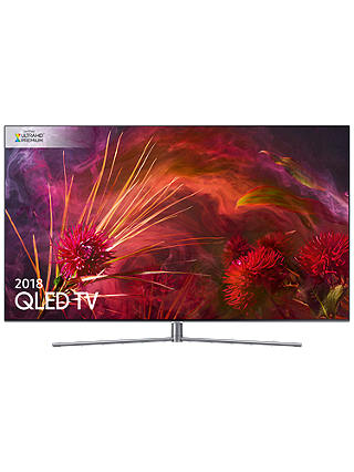 Samsung QE55Q8FN (2018) QLED HDR 1500 4K Ultra HD Smart TV, 55" with TVPlus/Freesat HD & 360 Design, Ultra HD Premium Certified, Silver