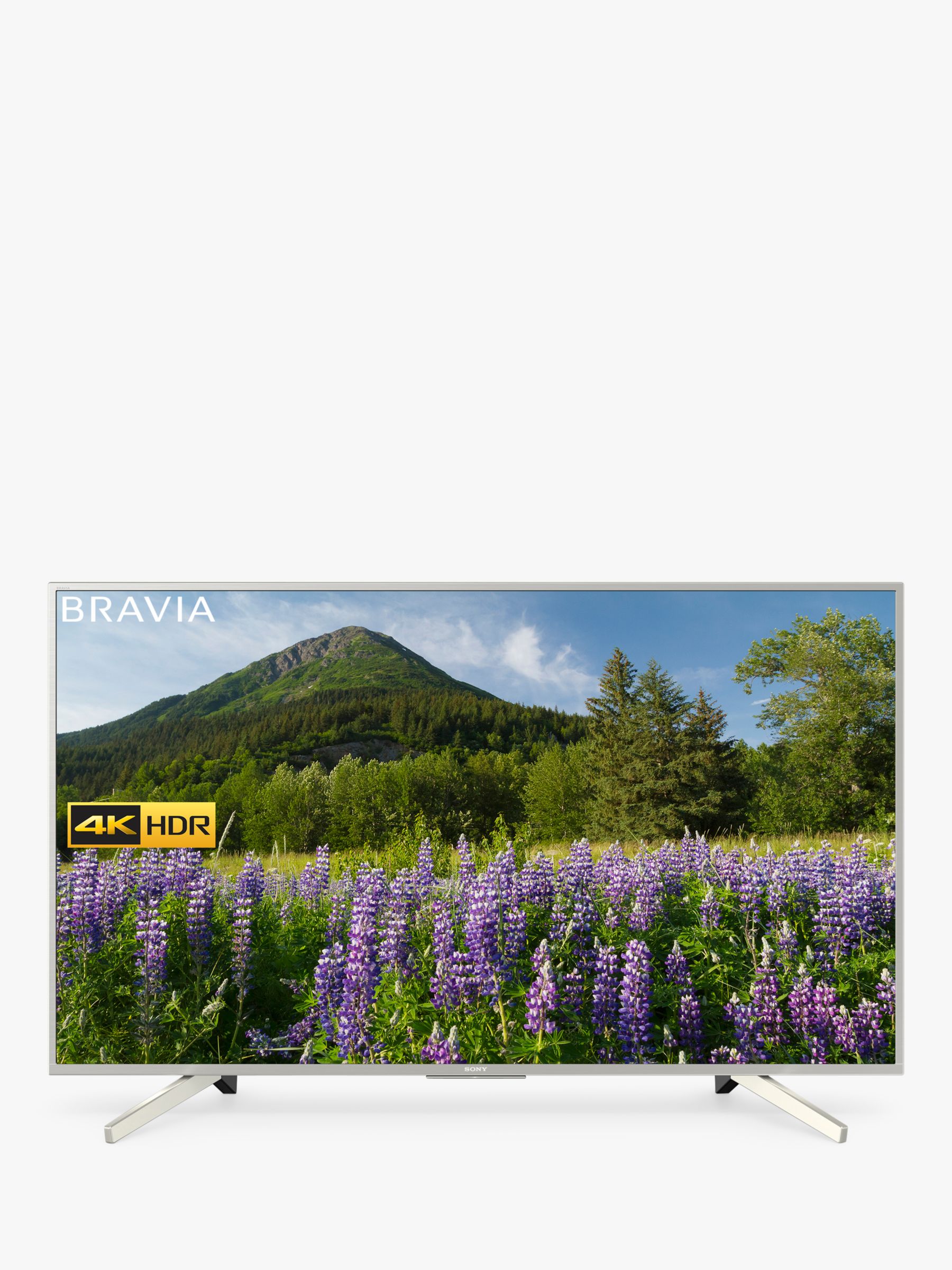 Sony Bravia KD55XF7073 LED HDR 4K Ultra HD Smart TV, 55 with Freeview Play & Cable Management, Silver