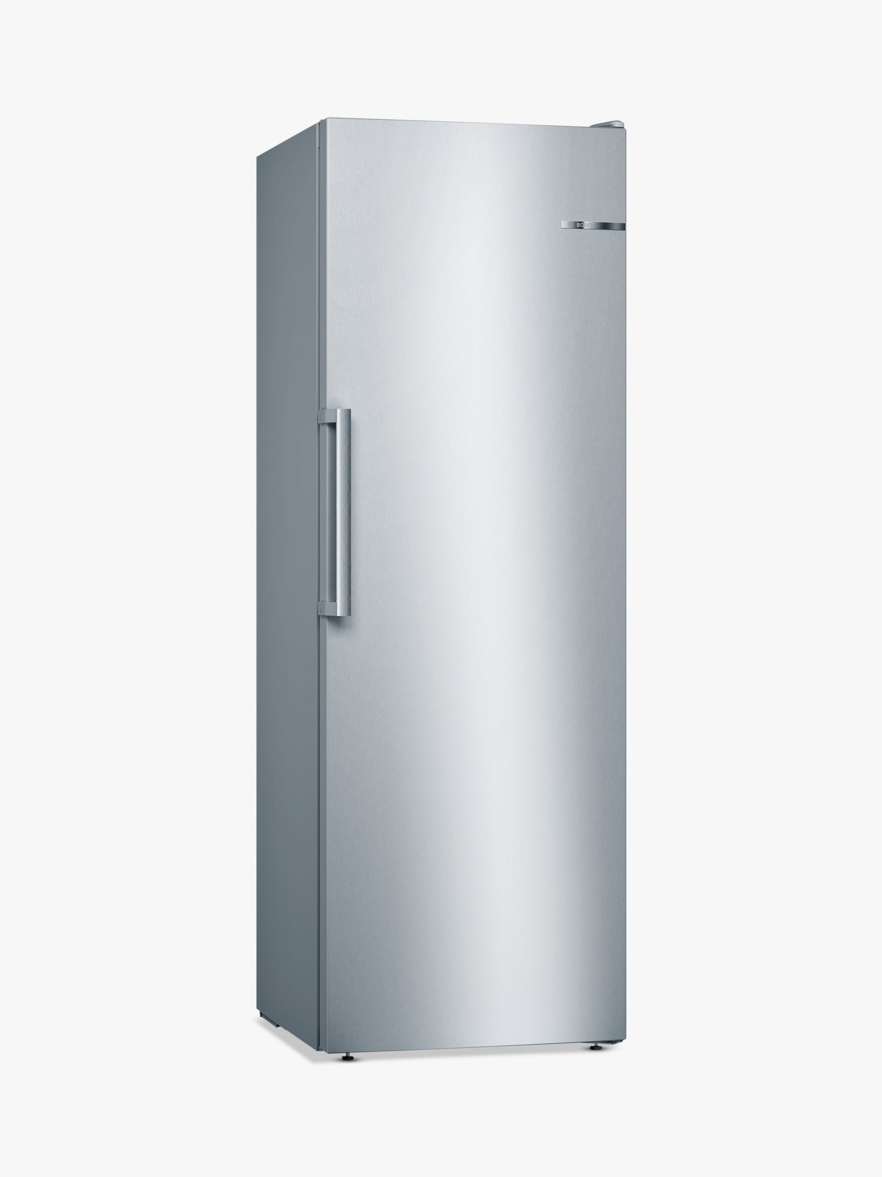 Bosch GSN33VL3P Tall Freezer, A++ Energy Rating, 60cm Wide, Silver Chrome