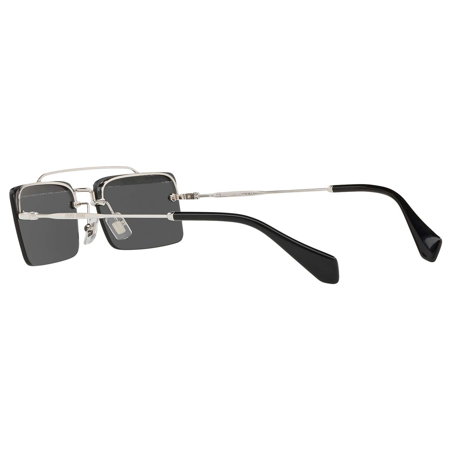 Buy Miu Miu MU 59TS Women's Embellished Rectangular Sunglasses Online at johnlewis.com