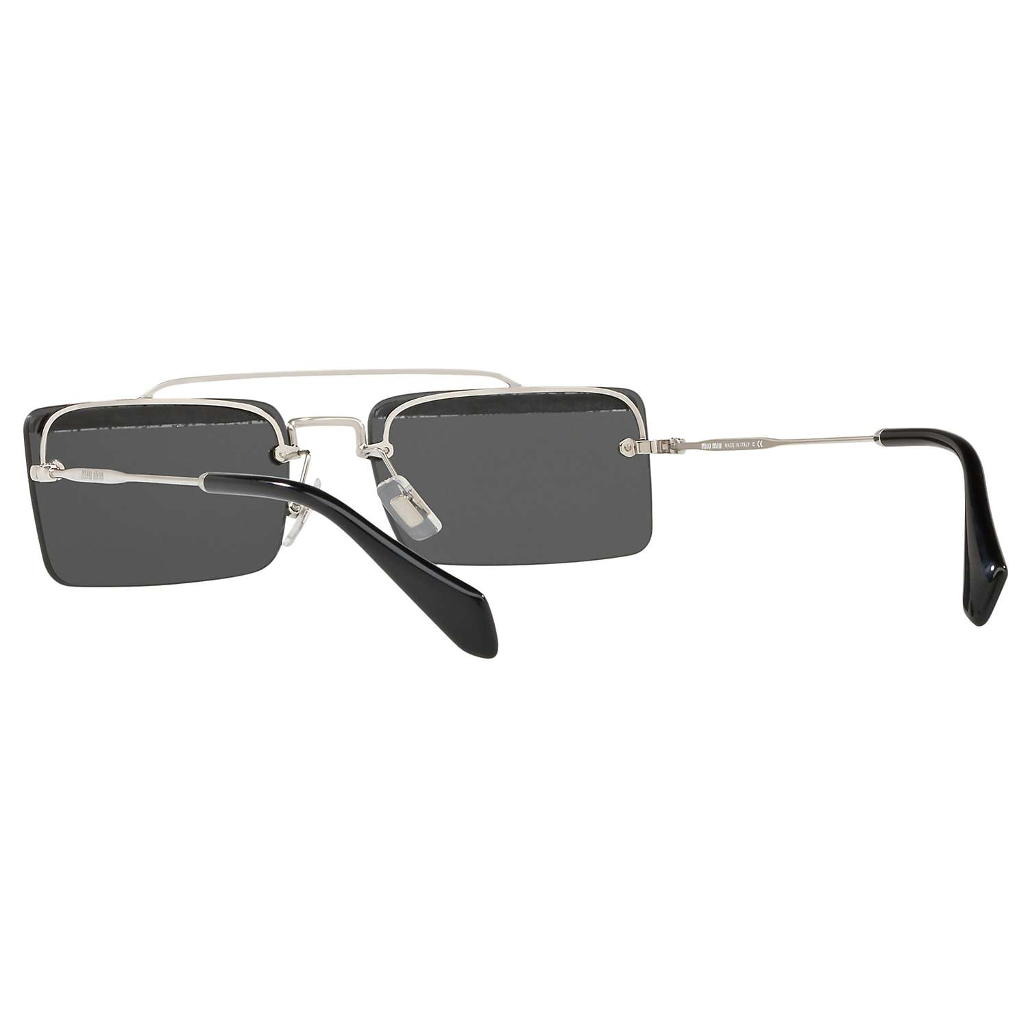 Buy Miu Miu MU 59TS Women's Embellished Rectangular Sunglasses Online at johnlewis.com