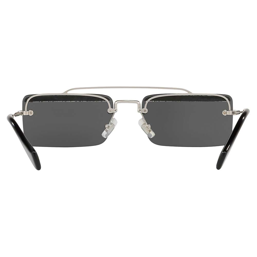 Buy Miu Miu MU 59TS Women's Embellished Rectangular Sunglasses Online at johnlewis.com
