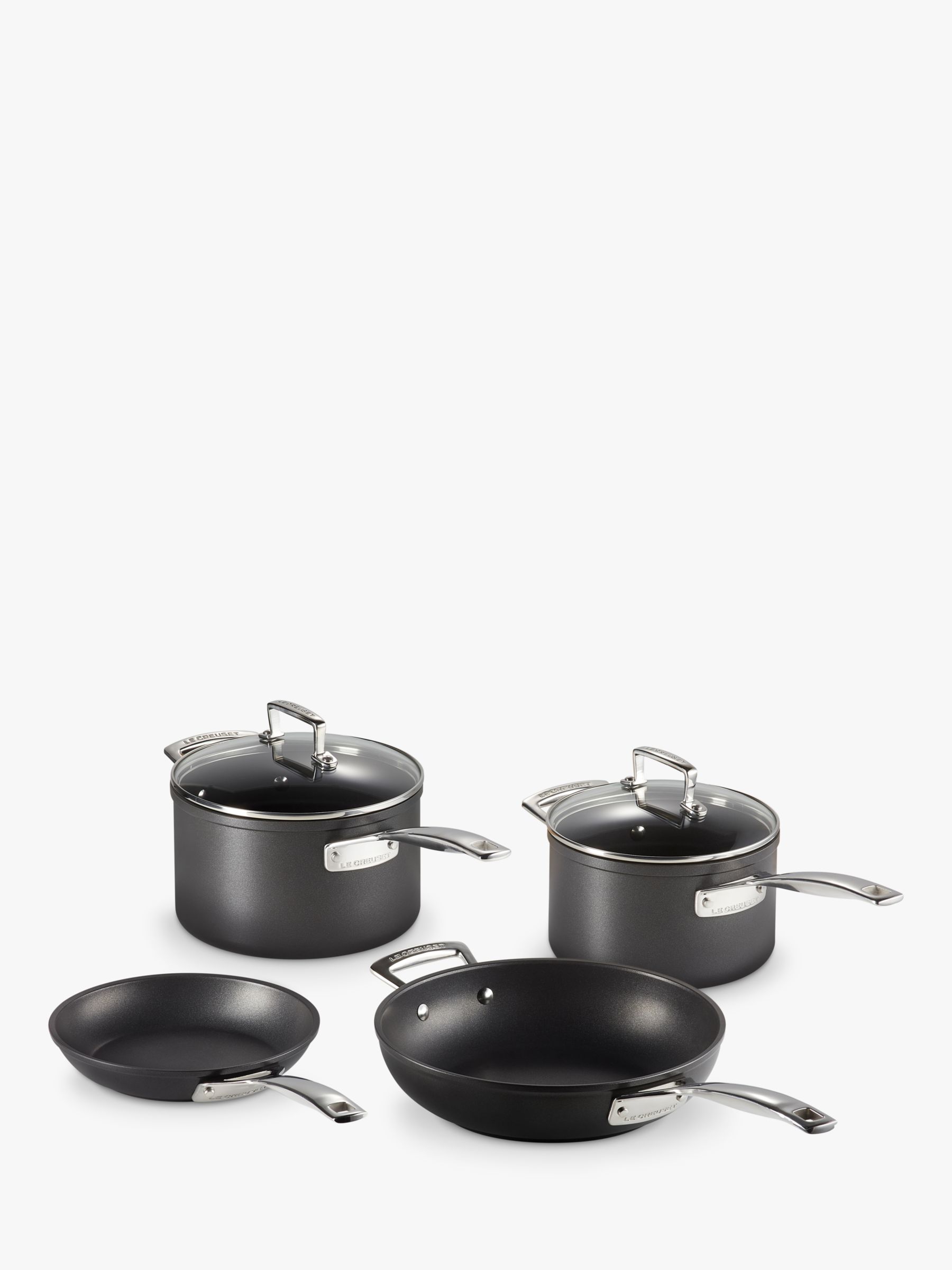 SHINEURI 3 Pieces Removable Handle Cookware, Stackable Pots And Pans Set,  Nonstick Pot and Pan Set,Nonstick Frying Pans for Home & Camping,  Dishwasher