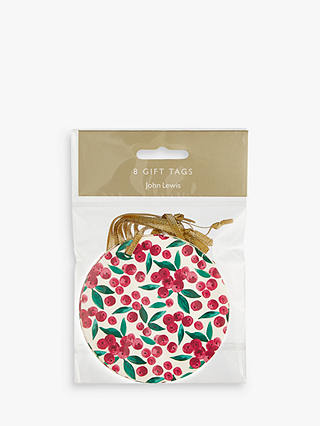 John Lewis & Partners Rainbow Ditsy Berry Gift Tags, Pack of 8