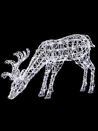 John Lewis & Partners Grazing Reindeer LED Lit Figure