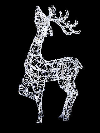 John Lewis & Partners Proud Reindeer LED Lit Figure