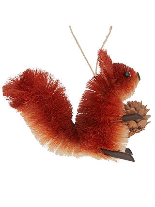 John Lewis & Partners Amber Nibbles Squirrel Tree Decoration