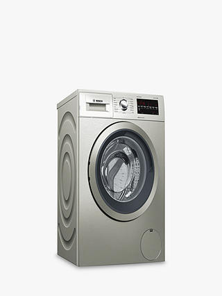Bosch WAT2840SGB Freestanding Washing Machine, 9kg Load, A+++ Energy Rating, 1400rpm Spin Speed, Silver