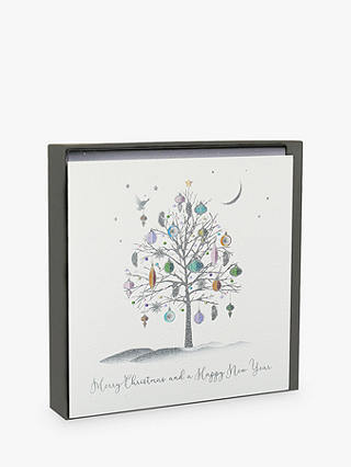 Five Dollar Shake Silver Trees Christmas Cards, Pack of 6