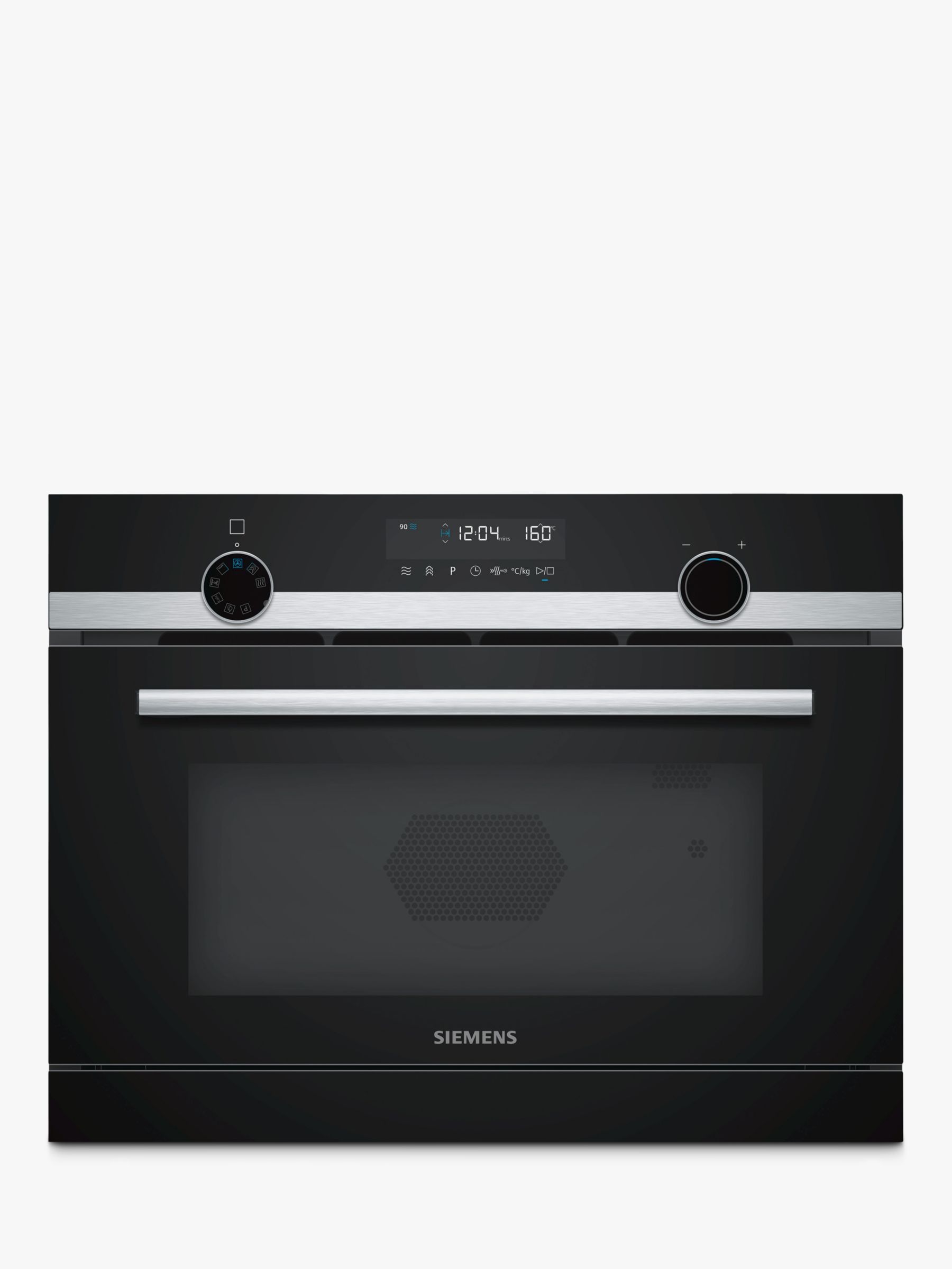 Siemens iQ500 CP565AGS0B Built-In Combination Microwave with Steam, Stainless Steel/Black