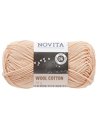 Novita Wool Cotton DK Yarn, 50g, Pink