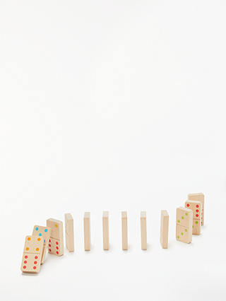 John Lewis & Partners Classic Wooden Dominoes Set