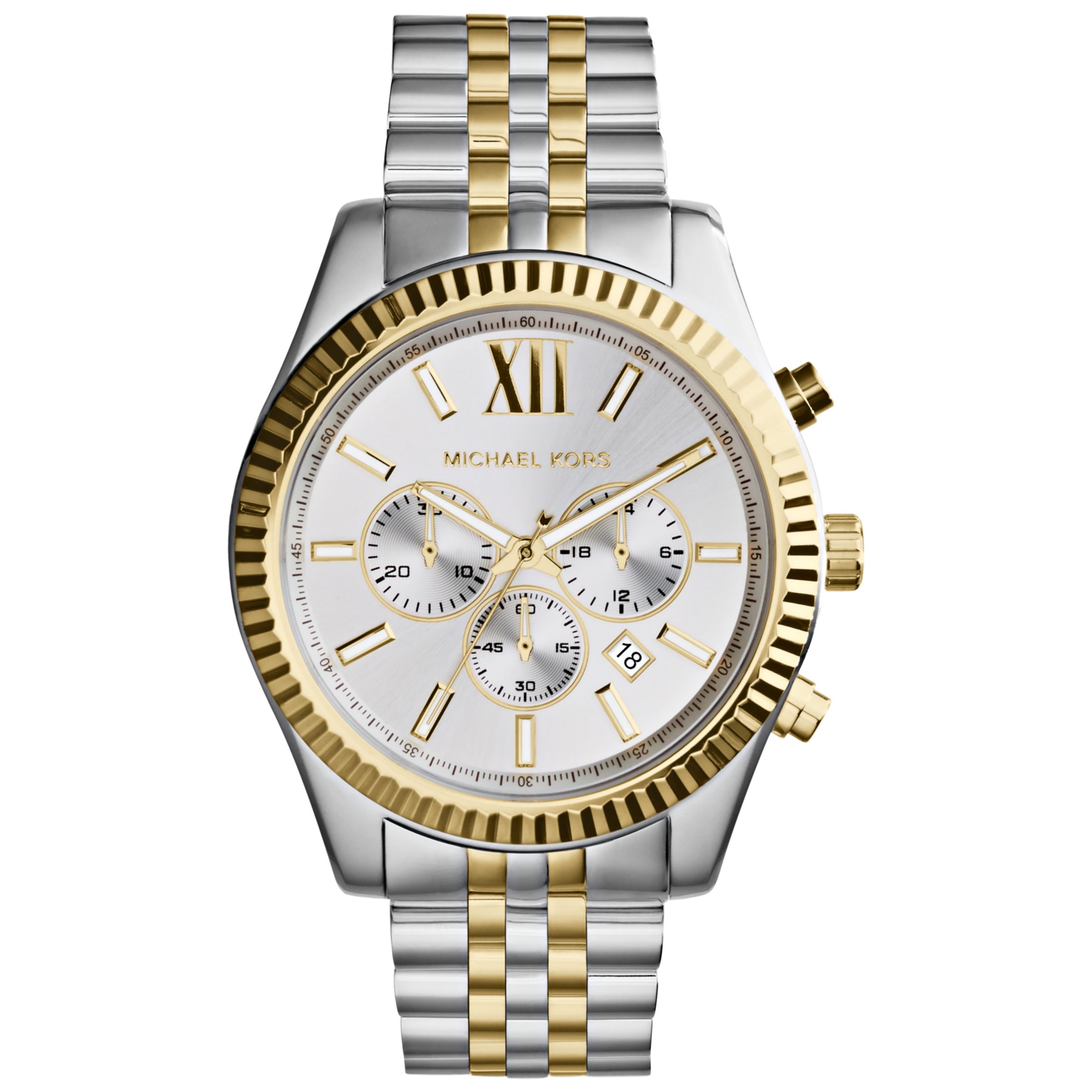 Michael Kors Men's Lexington Chronograph Date Bracelet Strap Watch