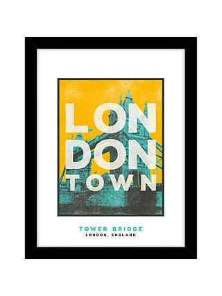 Jando - Tower Bridge, London Town Framed Print, 63.5 x 53.5cm