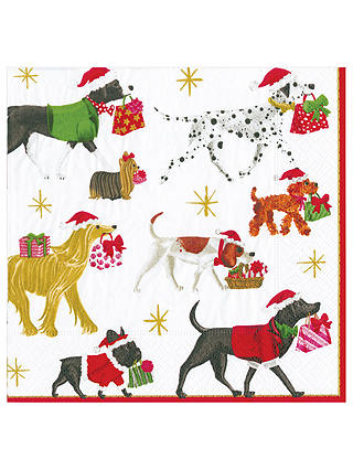 Caspari Christmas Delivery Paper Napkin, Pack of 20