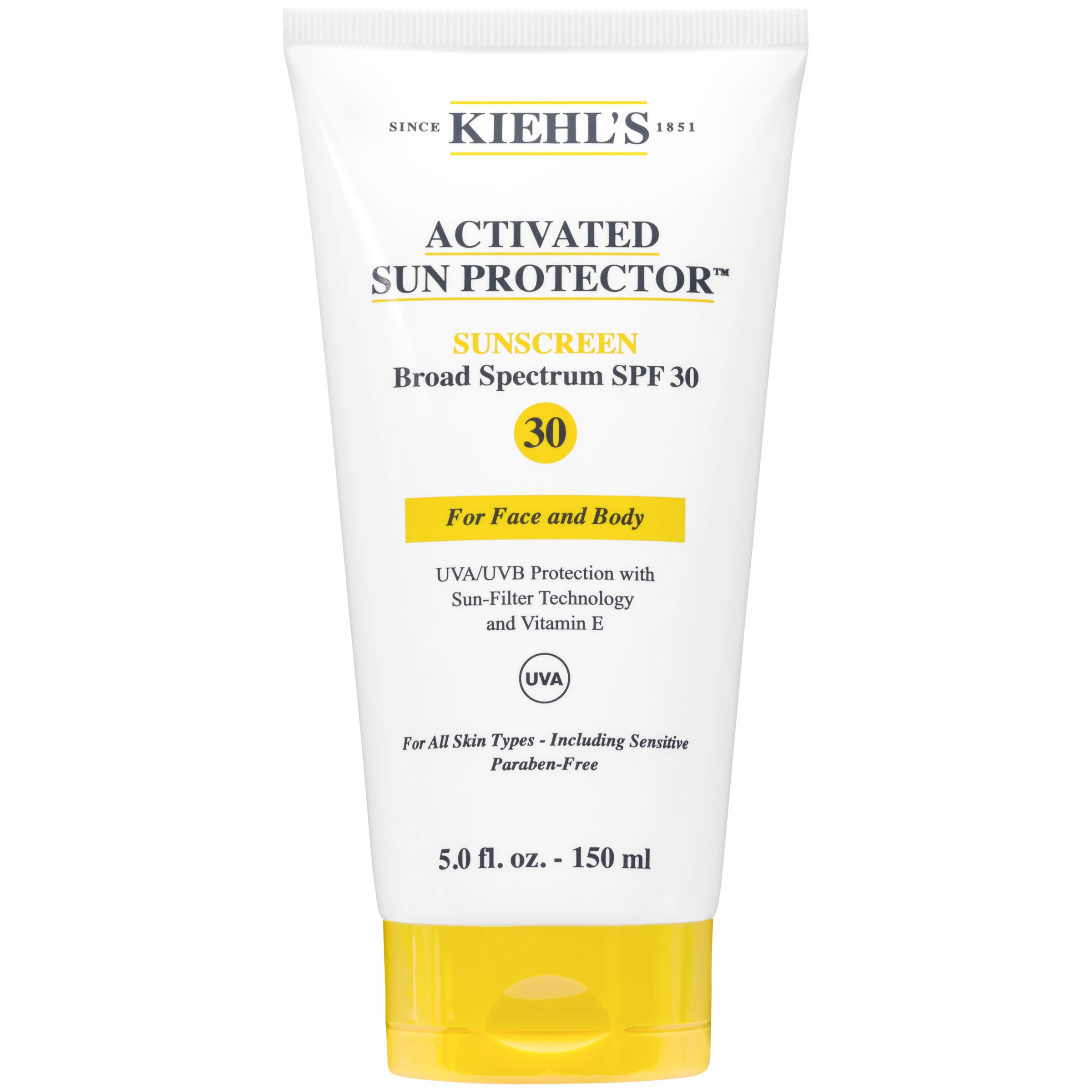 Kiehl's Activated Sun Protector Sunscreen For Face and Body SPF 30, 150ml