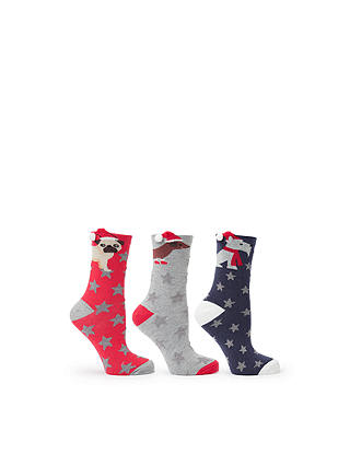 John Lewis & Partners Novelty Christmas Socks, Pack of 3, Multi