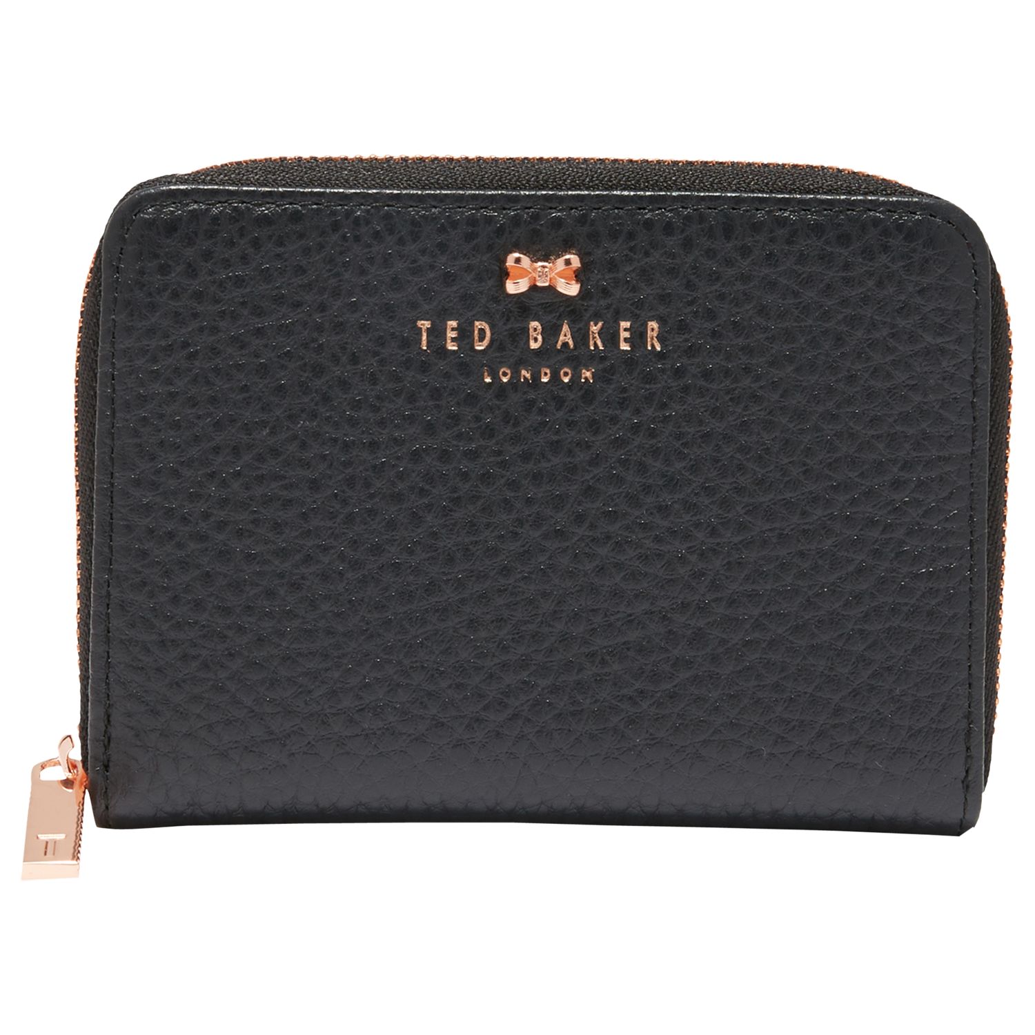 Ted Baker Plie Mini Bow Zip Around Leather Purse