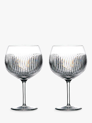 Waterford Crystal Gin Journeys Aras Cut Glass Balloon Glasses, Set of 2, 550ml, Clear
