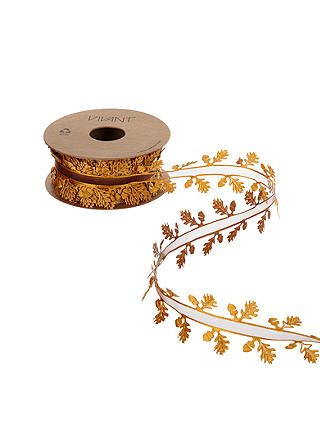 Vivant Amber Oak and Acorn Gift Wrap Ribbon, 3m, Copper