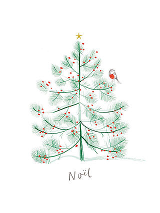 Woodmansterne Fern Tree Christmas Cards, Pack of 5