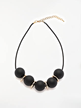 John Lewis & Partners Sphere Short Necklace, Black