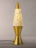 Lava® lamp Large Table Lamp, Brushed Gold/Glitter