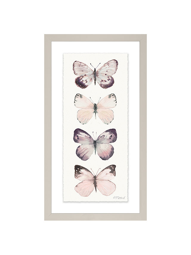 Adelene Fletcher - Watercolour Butterflies Framed Print & Mount, 38 x 21cm