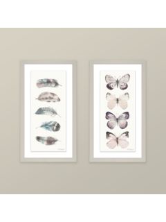 Adelene Fletcher - Watercolour Butterflies Framed Print & Mount, 38 x 21cm